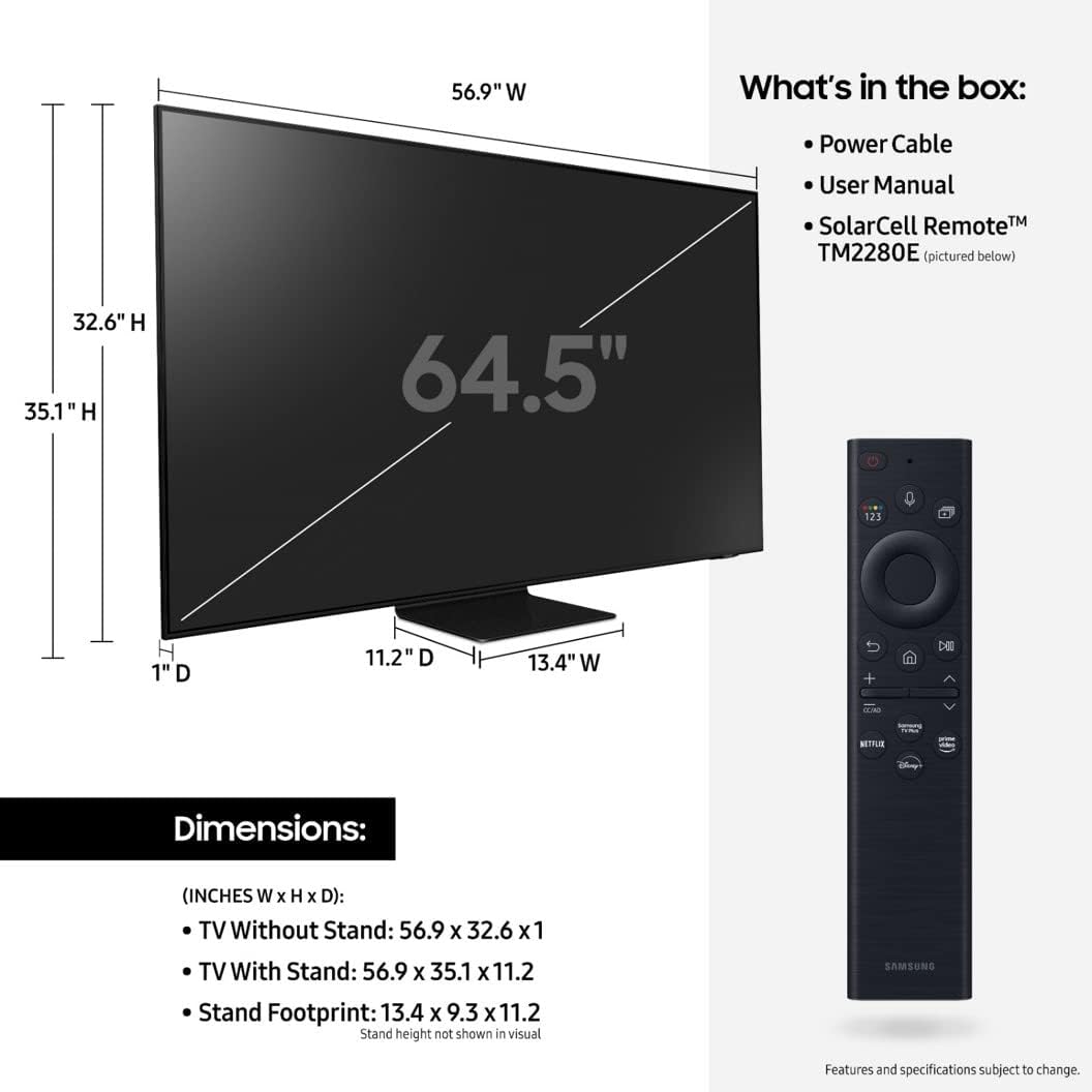 Samsung 65" QN90B Neo QLED 4K HDR Smart TV