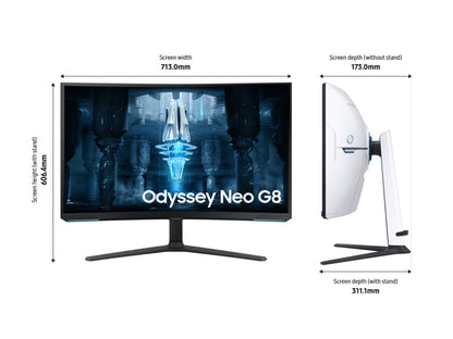 Samsung 32 inches G85NB Odyssey Neo G8 4K 240Hz Curved Gaming Monitor