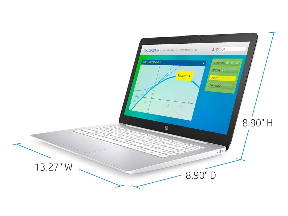 HP Stream 14-inch Laptop, Intel Celeron N4000, 4 GB RAM, 64 GB eMMC, Windows 10 Home