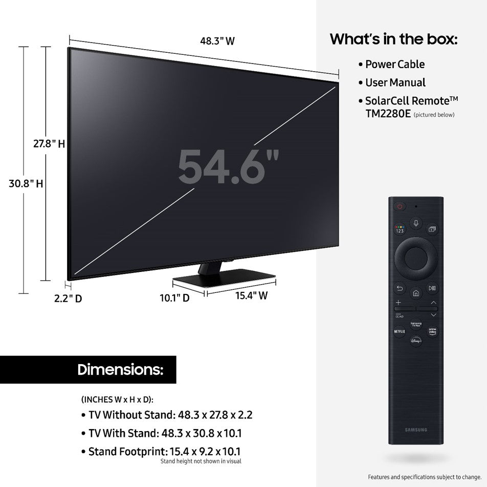 Samsung 55" Q80B QLED 4K Quantum HDR Smart TV