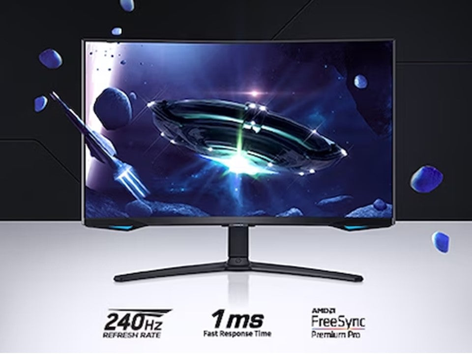 Samsung 27 inches G65B Odyssey G6 QHD 240Hz Curved Smart Gaming Monitor