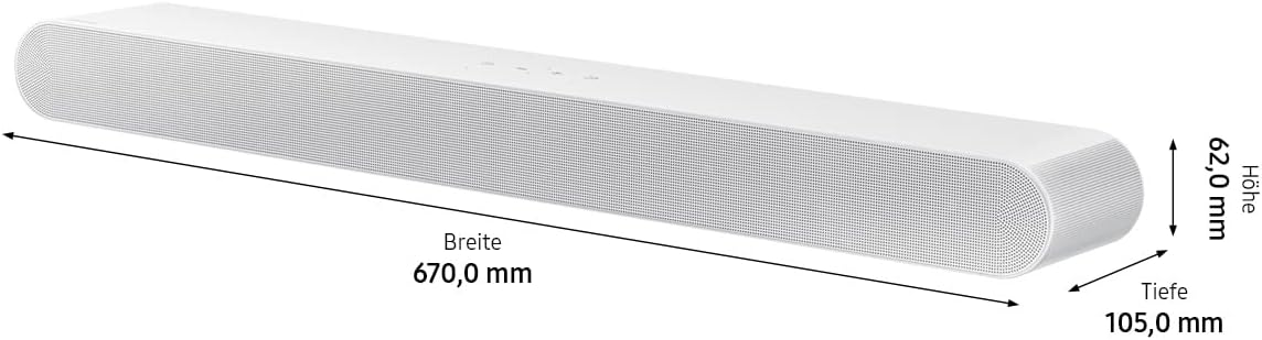 Samsung HW-S67B White 5.0 channels Soundbar with 7 integrated speakers