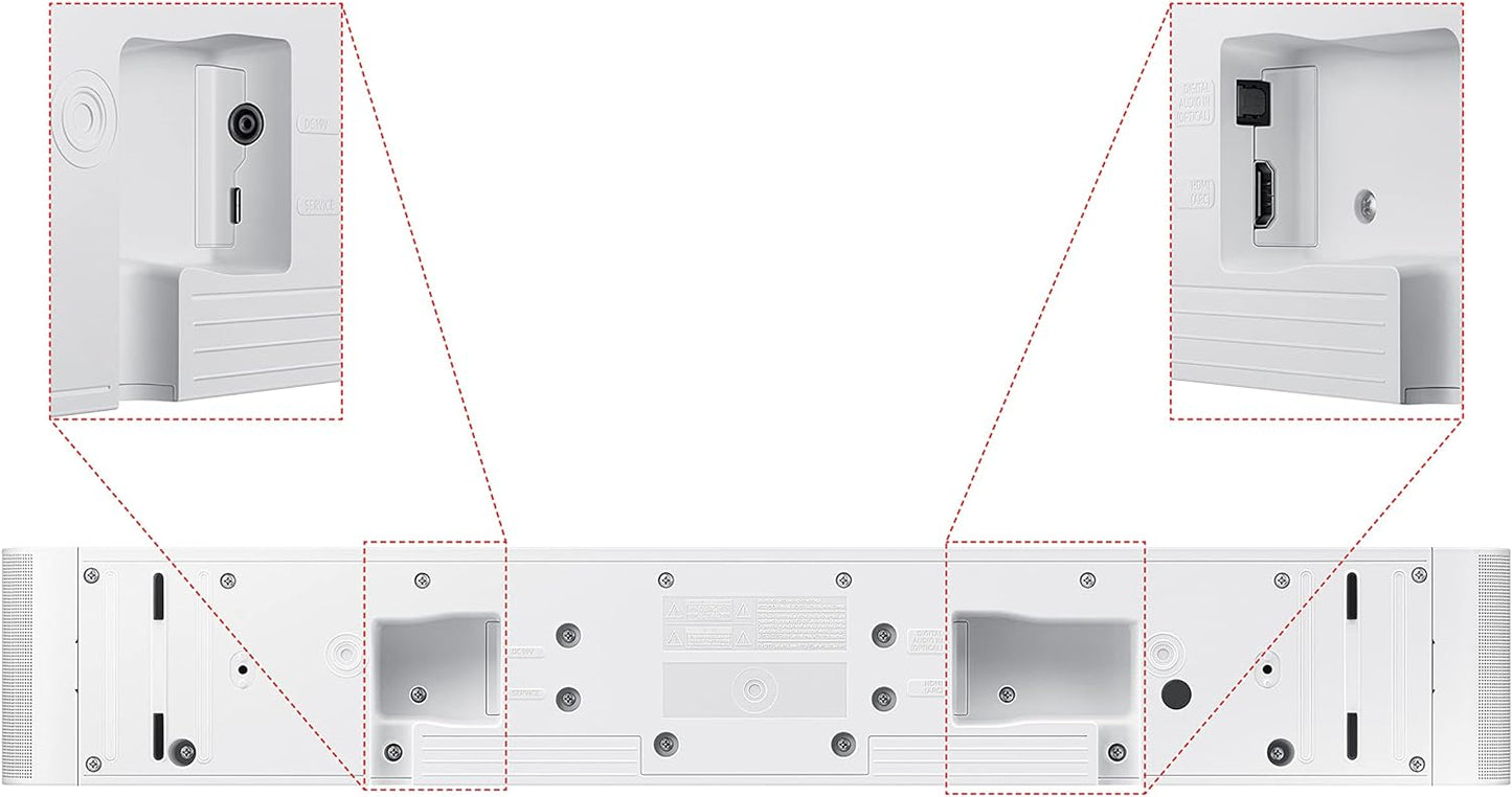 Samsung HW-S67B White 5.0 channels Soundbar with 7 integrated speakers