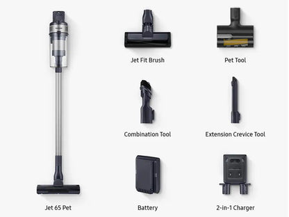 Samsung Jet 65 Cordless Stick Vacuum Cleaner 150W suction power with Pet tool