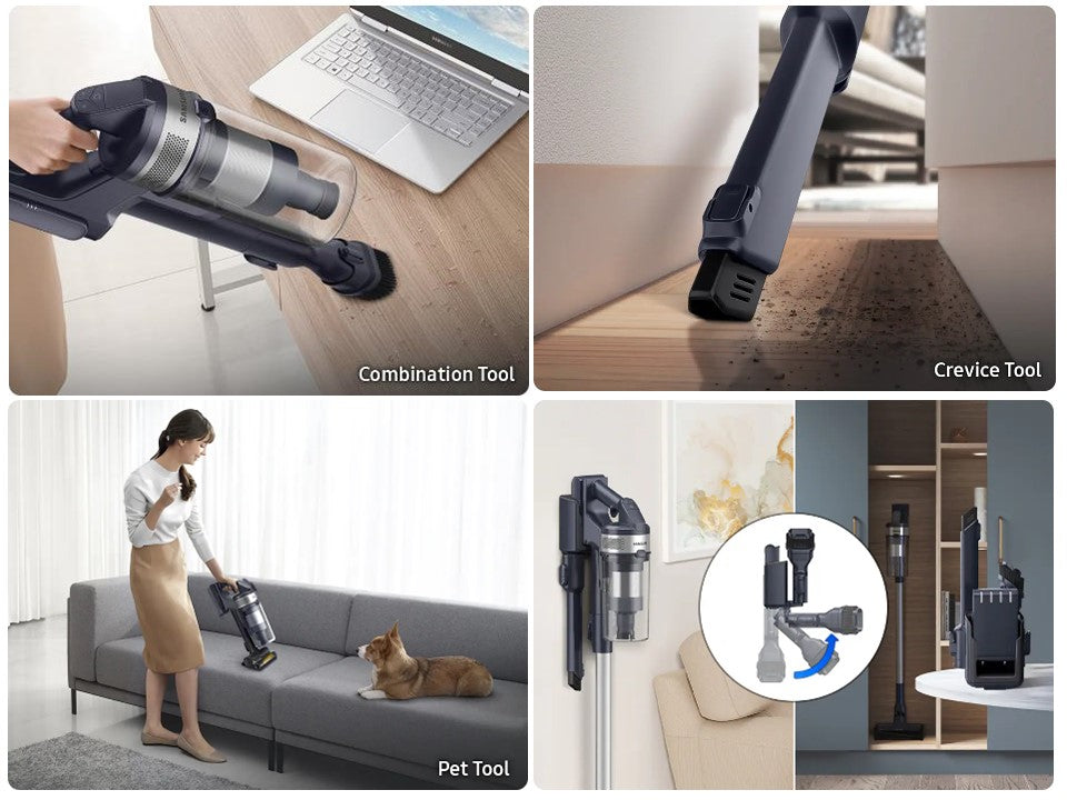 Samsung Jet 65 Cordless Stick Vacuum Cleaner 150W suction power with Pet tool