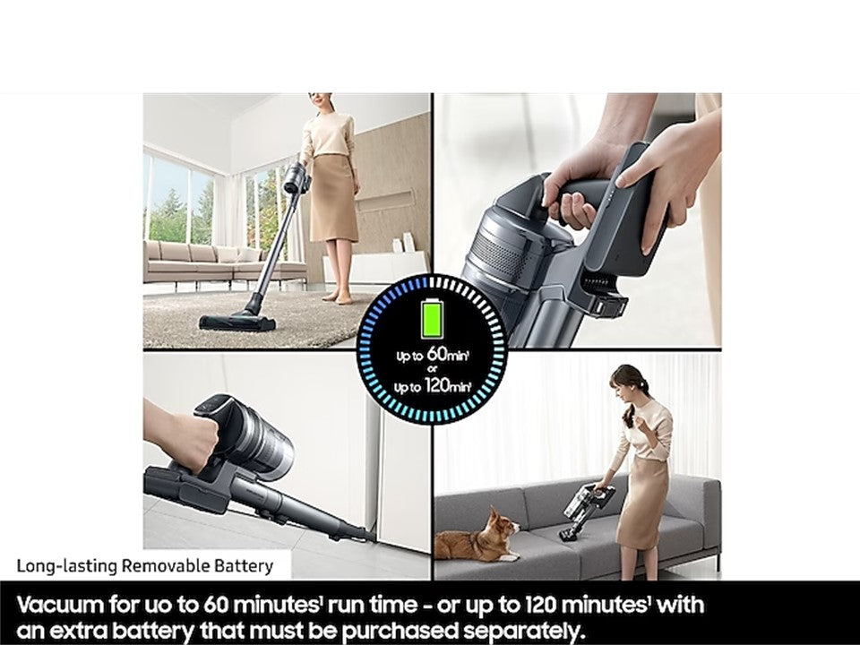 Samsung Jet 90 Cordless Stick Vacuum Cleaner Max 200W Suction Power