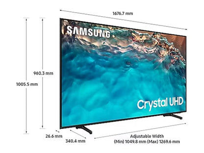 Samsung 75" BU8005 Crystal UHD 4K HDR Smart TV 75BU8005