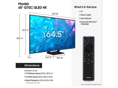 Samsung 65" Q70C QLED 4K HDR Smart TV 65Q70C