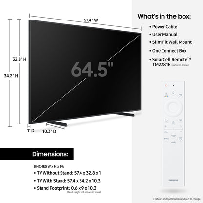 تلفزيون سامسونج 85 بوصة LS03B The Frame Art Mode QLED 4K HDR الذكي ***